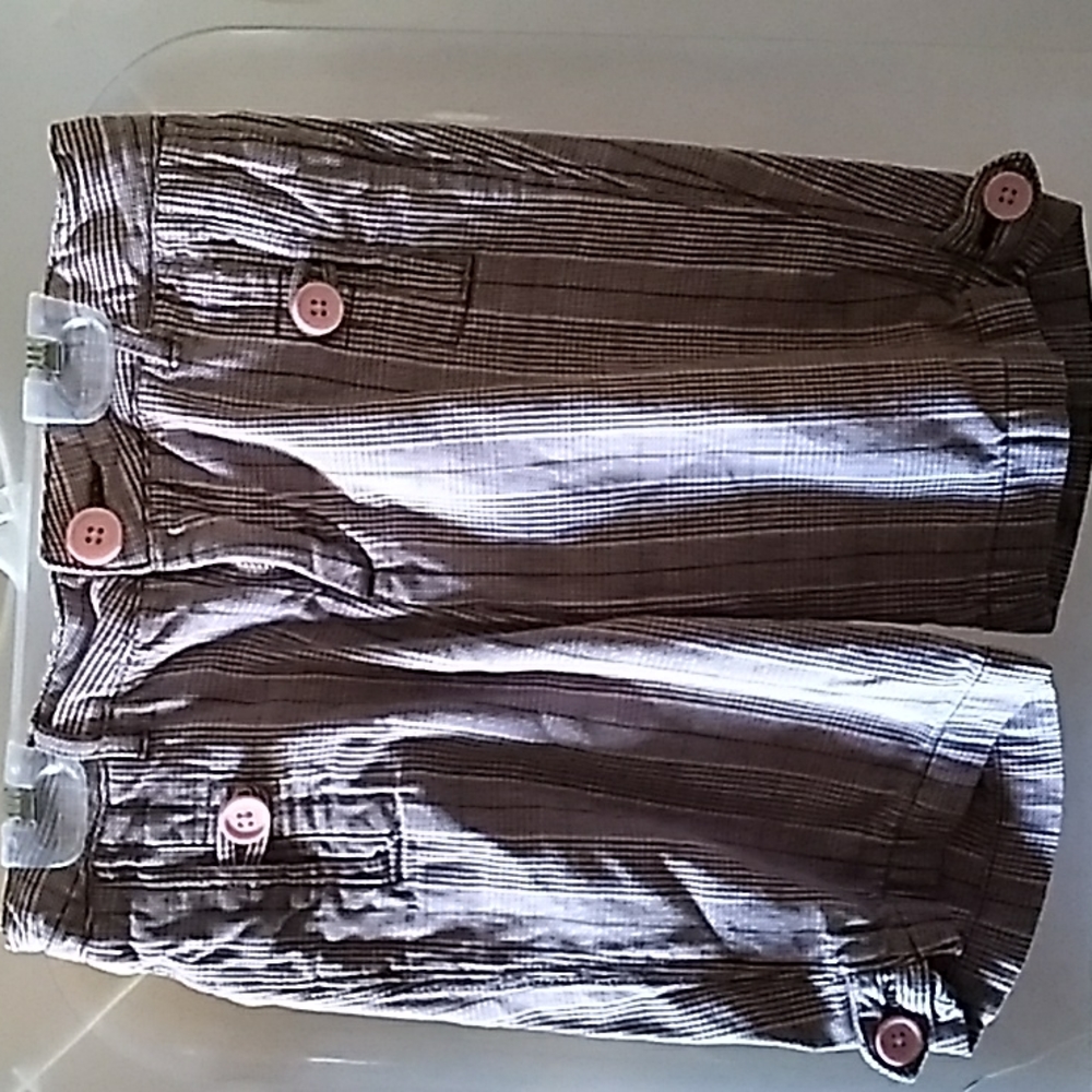 Girls 8 Black & Pink Ellemenno Shorts